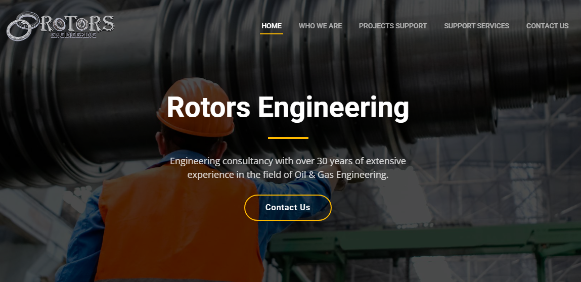 Rotors Engineering website preview